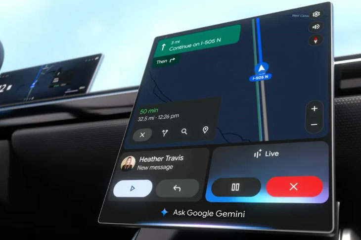  Google Gemini به کابین خودرو