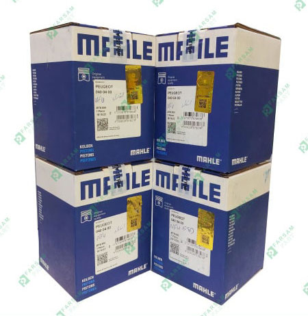 دست کامل پیستون و رینگ پژو ۲۰۶ تیپ ۵ ( مدل NFU ) استاندارد ماهله MAHLE آلمان | 0400400